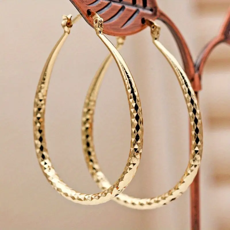 Vintage Luxury Elegant Style Hoop Earrings