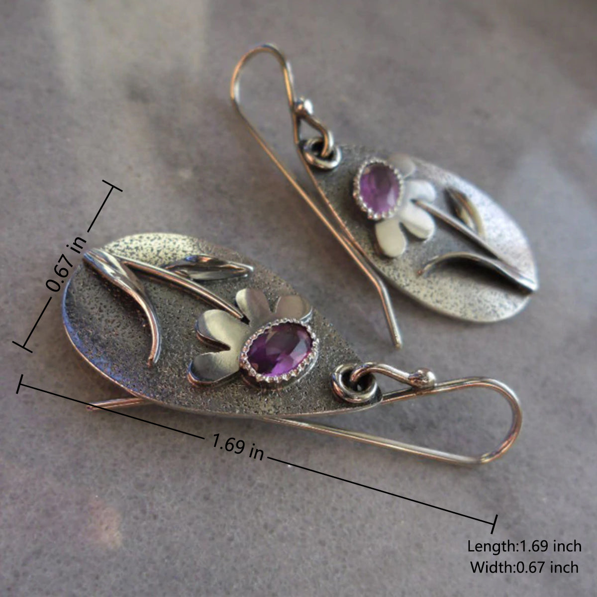 Three-Dimensional Floral Retro Earrings-canovaniajewelry