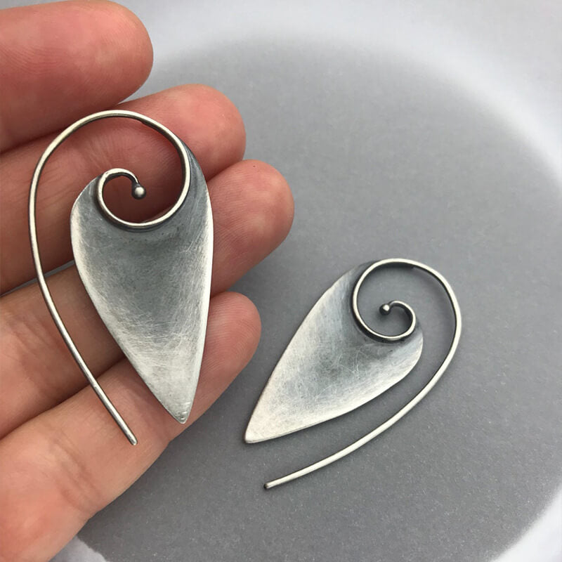 vintage spiral earrings-canovaniajewelry