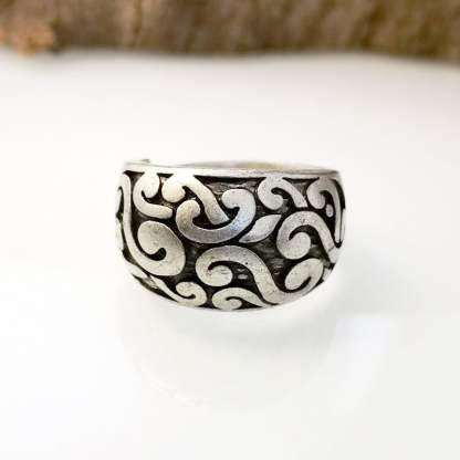 Vintage creative floral vine ring-canovaniajewelry