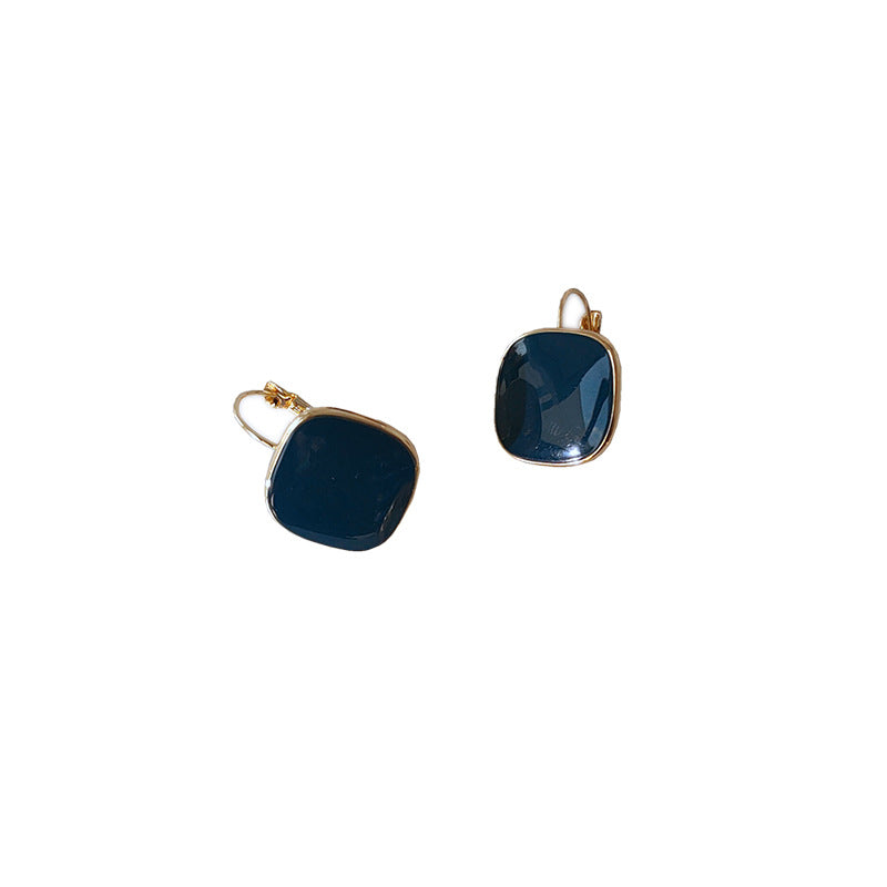Haze blue square earrings-canovaniajewelry