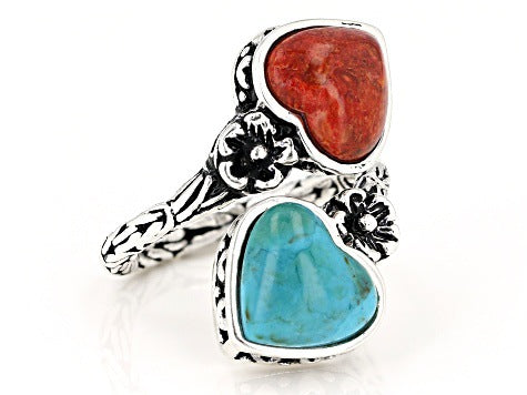 Two-tone Love Turquoise Ring-canovaniajewelry