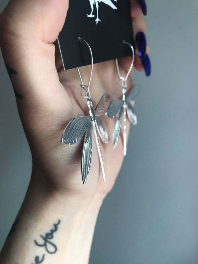 Vintage Dragonfly Stud Earrings-canovaniajewelry