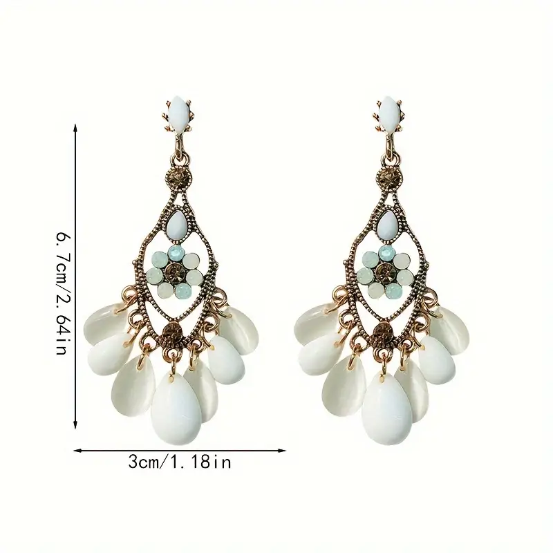 Baroque tassel earrings