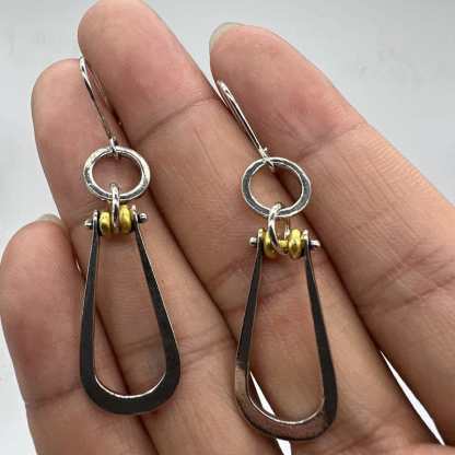 Water Droplets Hollow Hook Earrings-canovaniajewelry