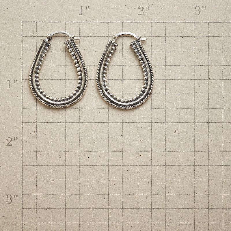 Silver hoop earrings-canovaniajewelry