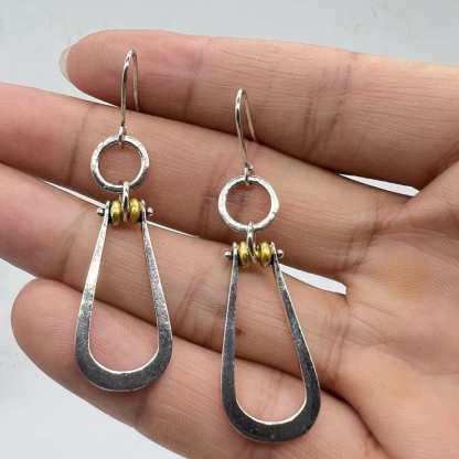 Water Droplets Hollow Hook Earrings-canovaniajewelry
