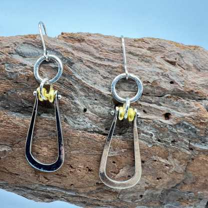 Water Droplets Hollow Hook Earrings-canovaniajewelry