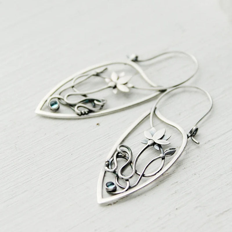 Bohemian Vine and Leaf Earrings-canovaniajewelry