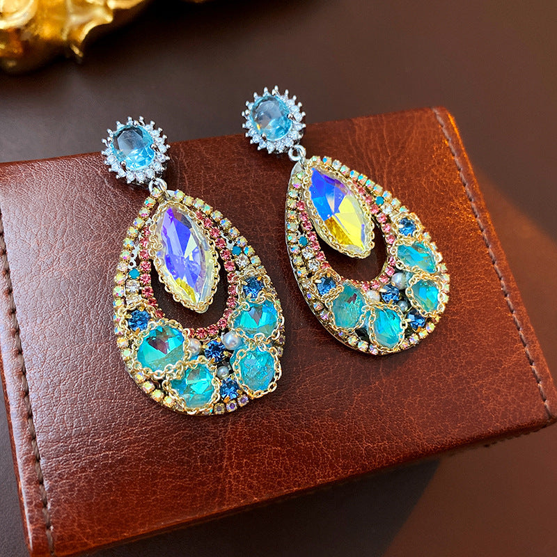 Zircon water drop earrings-canovaniajewelry