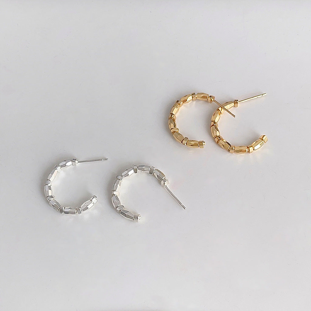 Simple semicircle earrings-canovaniajewelry