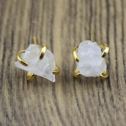 Irregular claw stone earrings-canovaniajewelry