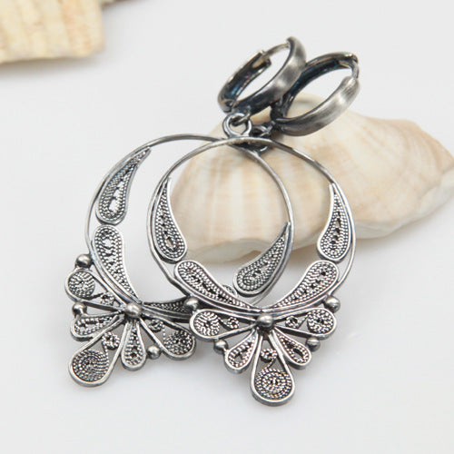 Vintage Floral earrings for women-canovaniajewelry