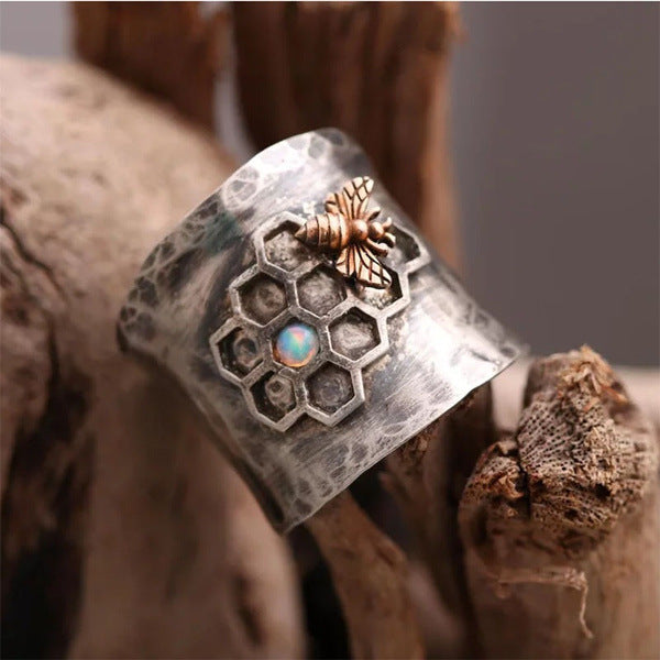 Bee Band Ring-canovaniajewelry