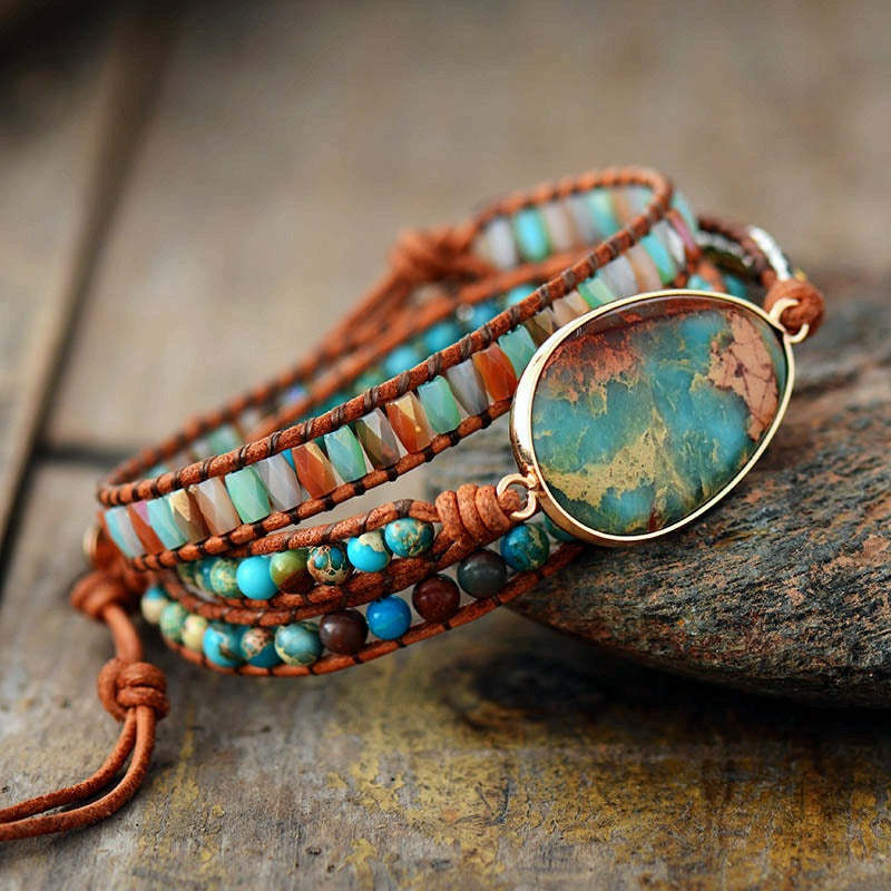 Turquoise Bracelet - Healing Natural Stone Bracelet-canovaniajewelry