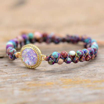 Opal Bracelet - Spiritual Guardian Bracelet - Grounded Inner Peace Bracelet-canovaniajewelry