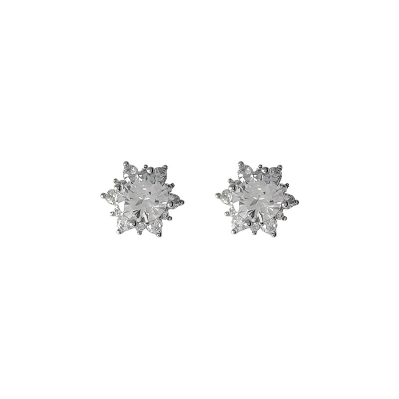 925 Silver Needle Micropaved Zirconia Stud Earrings-canovaniajewelry