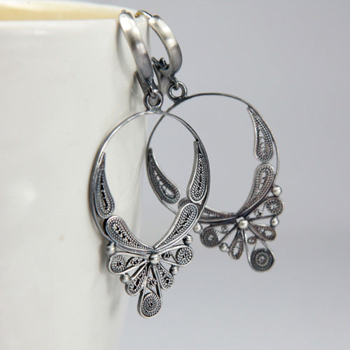 Vintage Floral earrings for women-canovaniajewelry