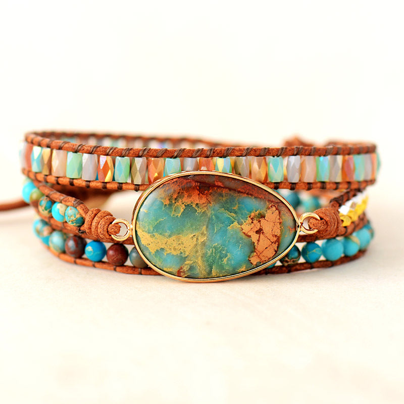 Turquoise Bracelet - Healing Natural Stone Bracelet-canovaniajewelry