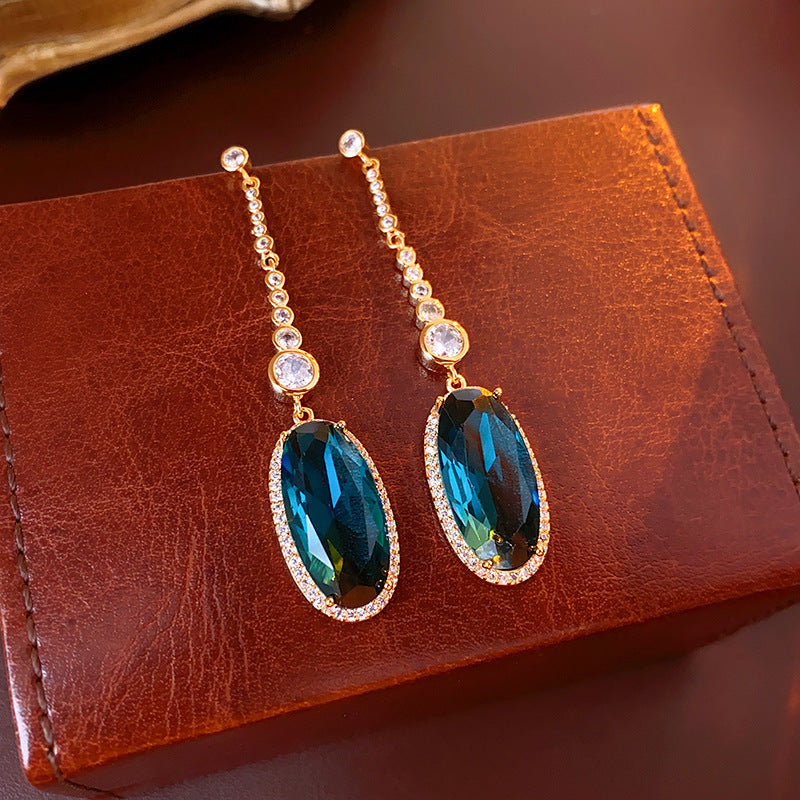 Zircon Oval Earrings-canovaniajewelry