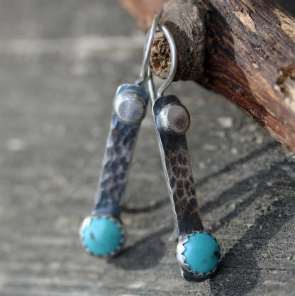 Fashion creative long turquoise earrings-canovaniajewelry