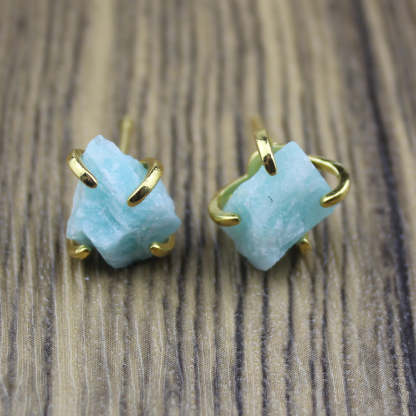 Irregular claw stone earrings-canovaniajewelry