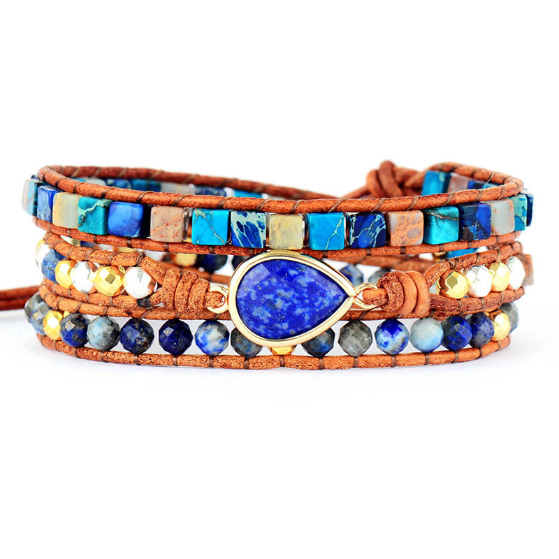 Lapis Lazuli Bracelet - Healing Crystal Quartz Balance Bracelet-canovaniajewelry