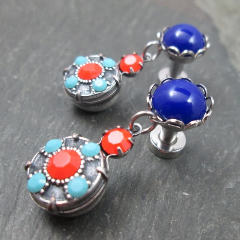 Personality Circle palace style earrings-canovaniajewelry