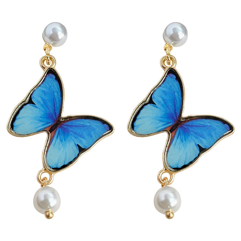 Drop glaze butterfly earrings-canovaniajewelry