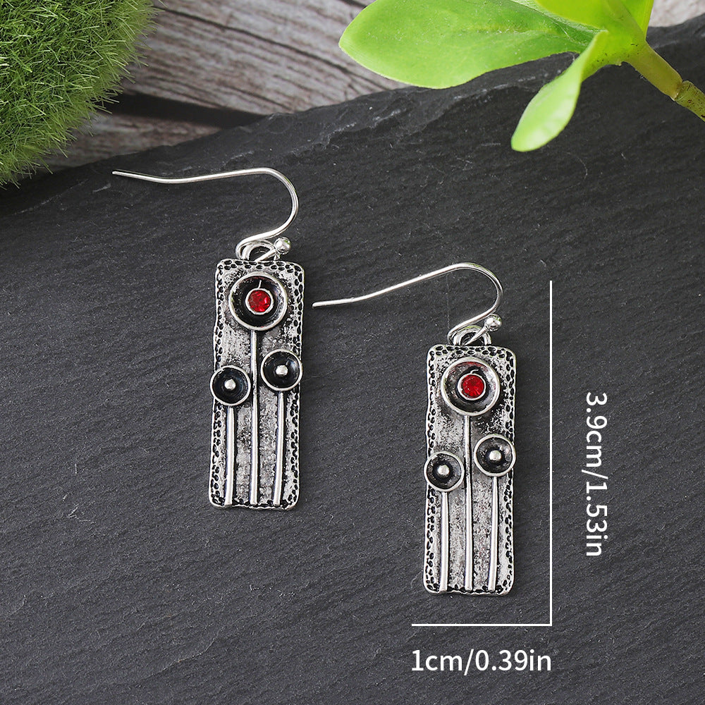 Retro geometric earrings-canovaniajewelry