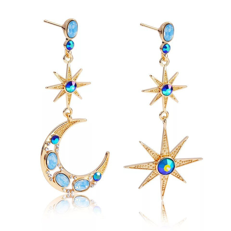 Asymmetrical Stellaluna Jewel Earrings-canovaniajewelry
