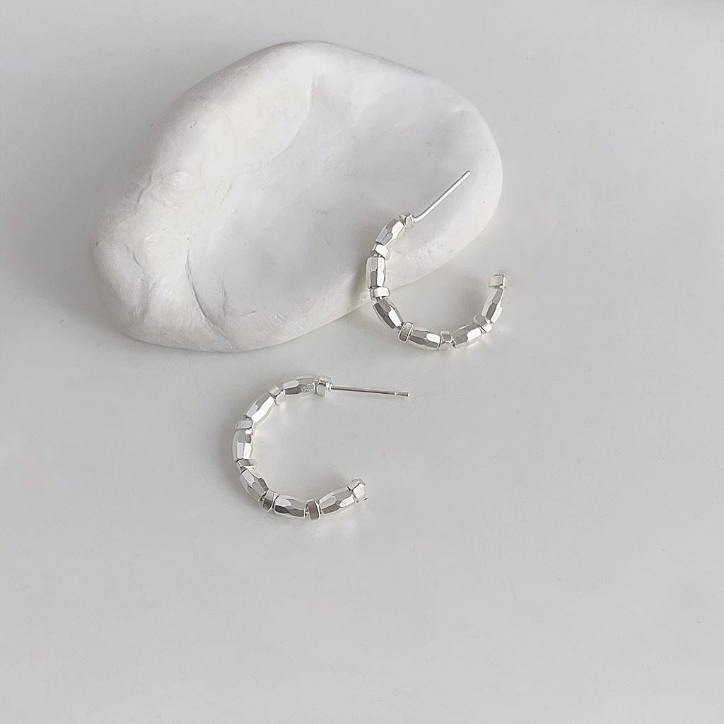 Simple semicircle earrings-canovaniajewelry