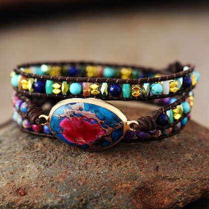 Galaxy Sea Sediment Bracelet - Natural Gem Healing Bracelet-canovaniajewelry