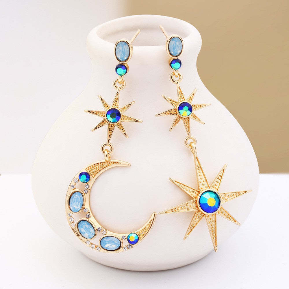 Asymmetrical Stellaluna Jewel Earrings-canovaniajewelry