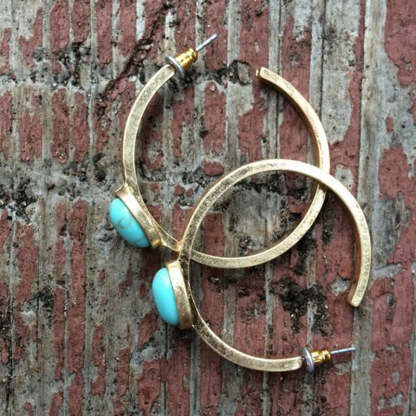 Vintage Gold C-shaped Earrings Boho-canovaniajewelry