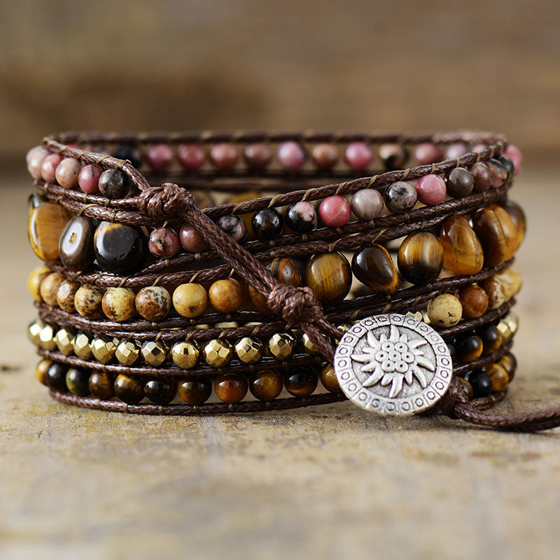 Healing Tiger Eye Stone Beads Emotional Healing Bracelet-canovaniajewelry
