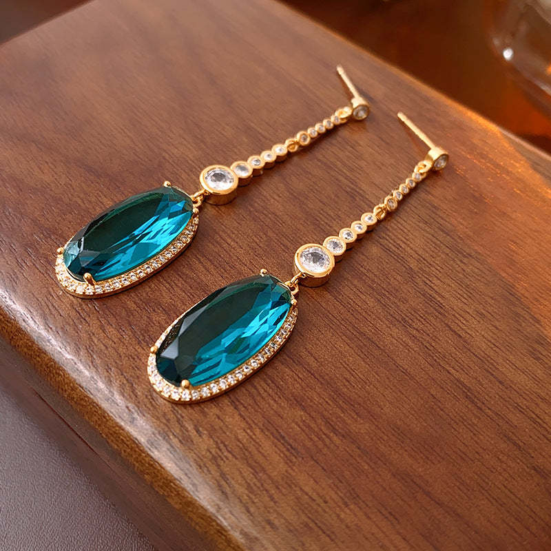 Zircon Oval Earrings-canovaniajewelry