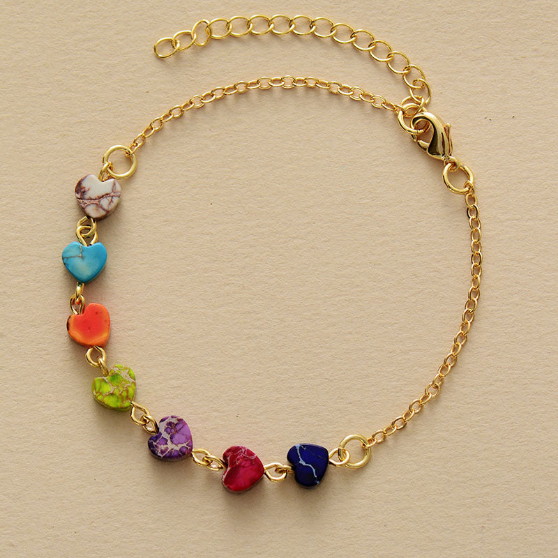 Colorful Love Emperor Stone Handmade Bracelet-canovaniajewelry