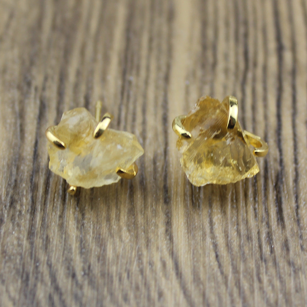 Irregular claw stone earrings-canovaniajewelry