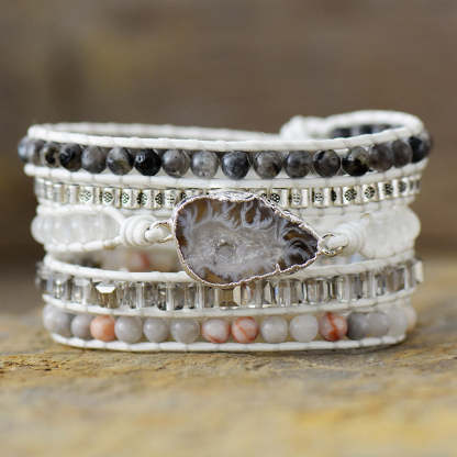 Pull Feldspar Bracelet - Natural gem bracelet-canovaniajewelry