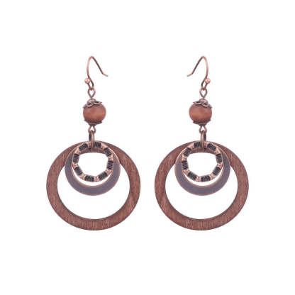 Boho style hollow round earrings-canovaniajewelry