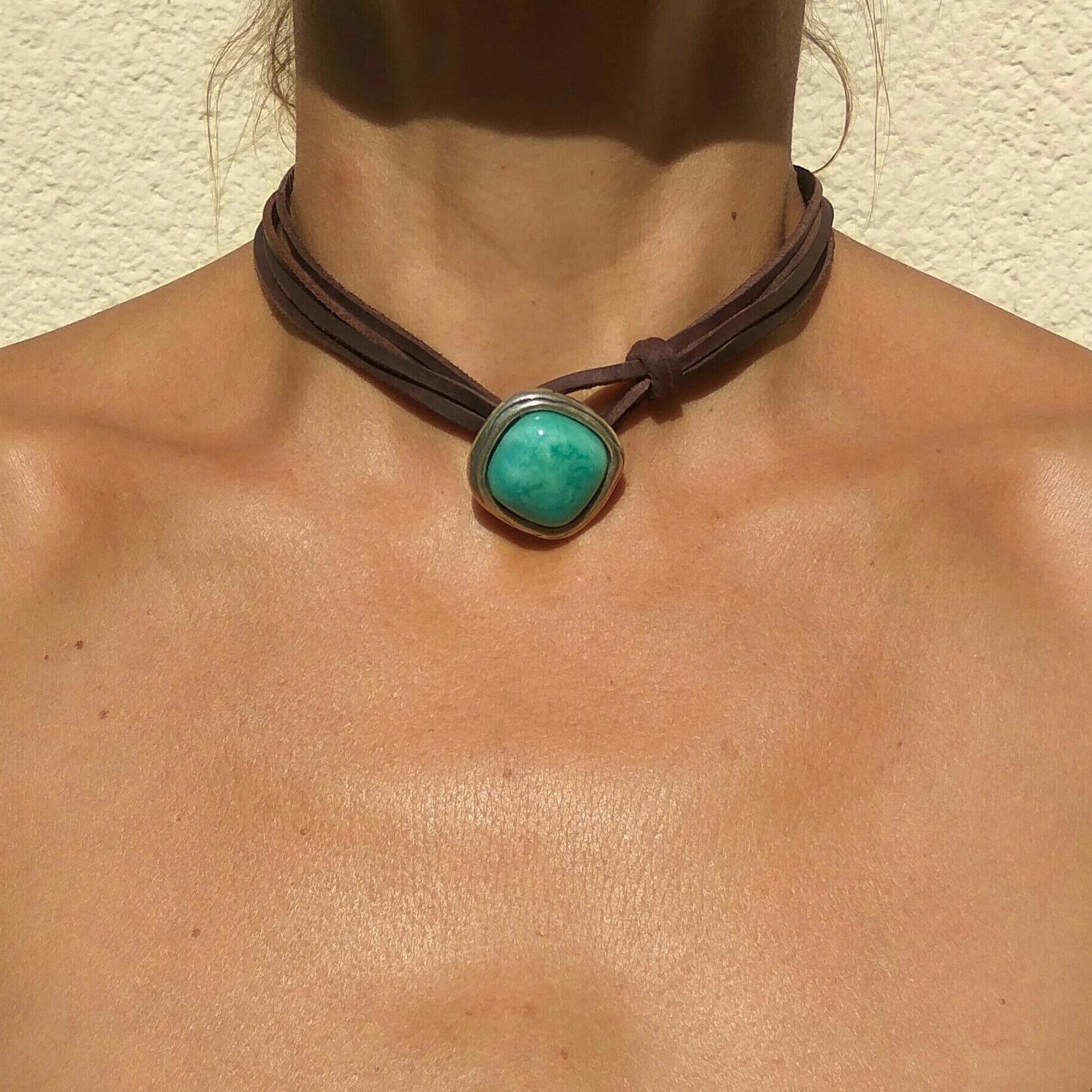 Bohemian Turquoise Necklace-canovaniajewelry