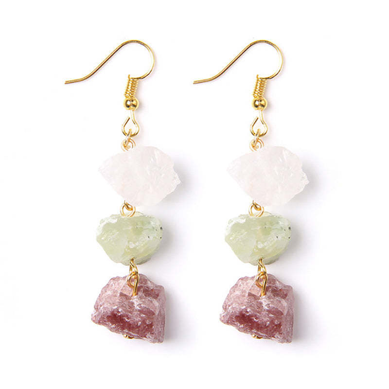 Crystal gravel irregular earrings-canovaniajewelry