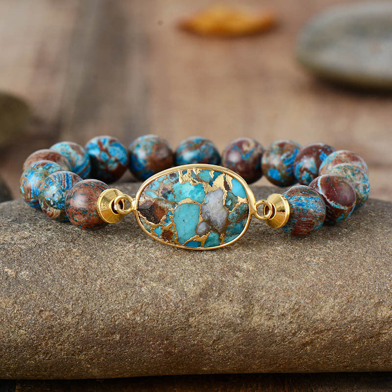 10mm Stretch natural stone beaded bracelet-canovaniajewelry