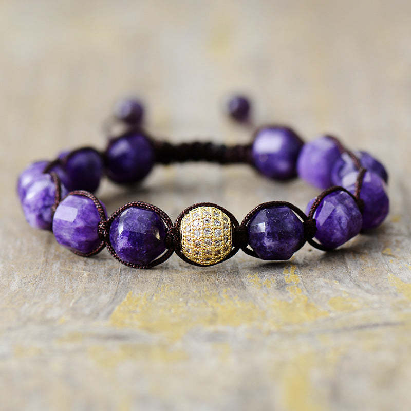 Natural stone handwoven bracelet-canovaniajewelry