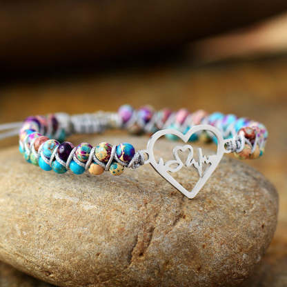 Love type imperial stone natural stone bracelet-canovaniajewelry