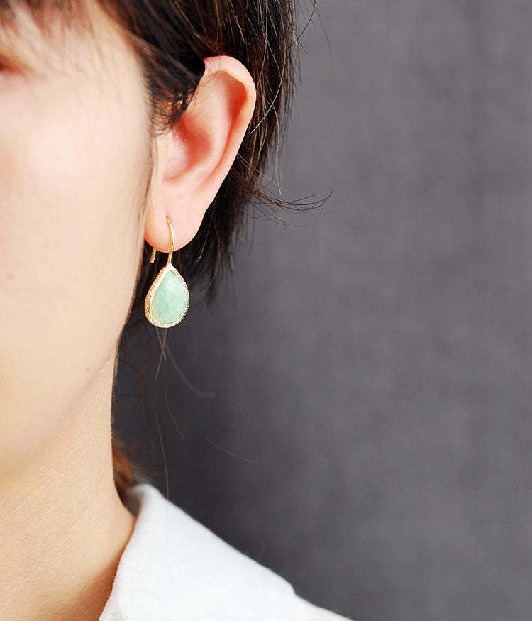 natural stone drop earrings-canovaniajewelry