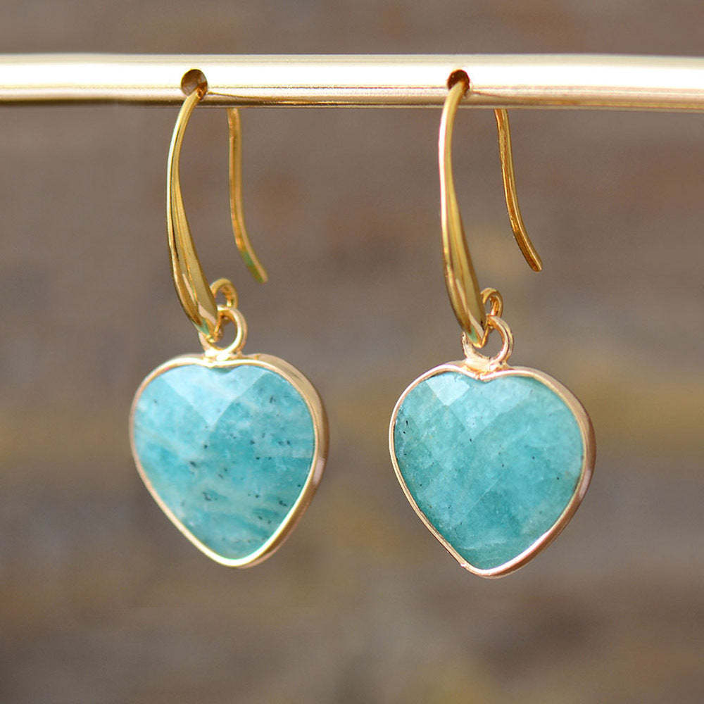 Amazon stone love pendant earrings-canovaniajewelry
