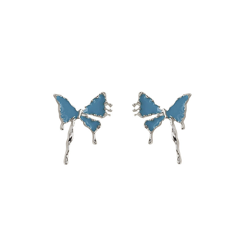 925 silver needle butterfly earrings-canovaniajewelry