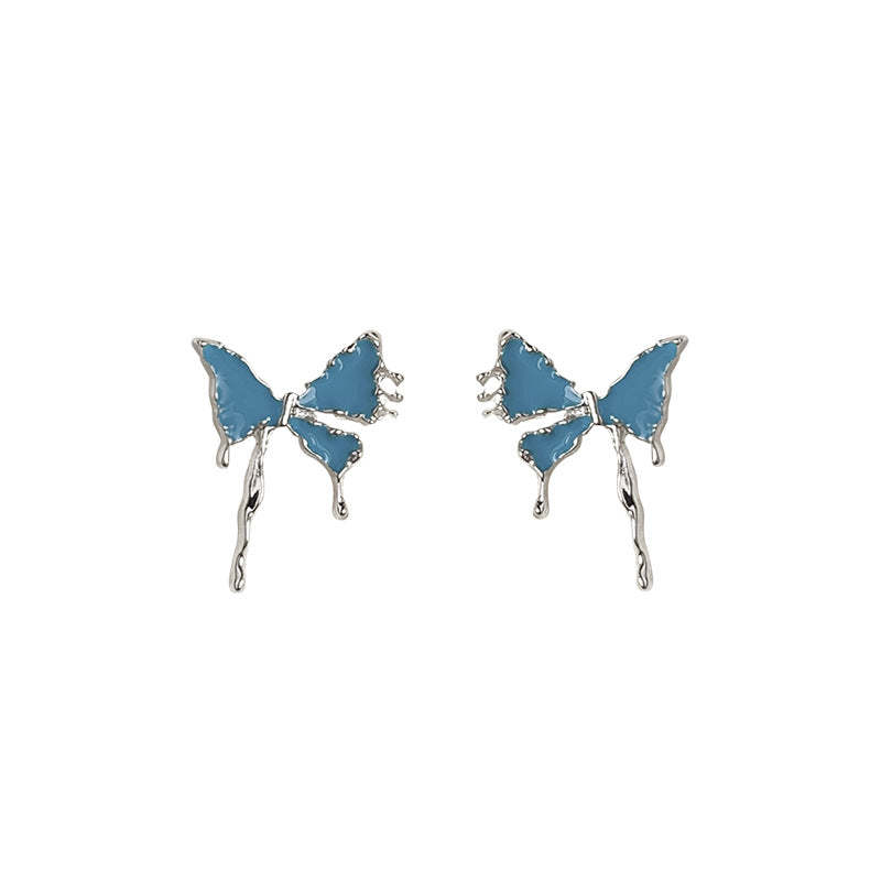 925 silver needle butterfly earrings-canovaniajewelry